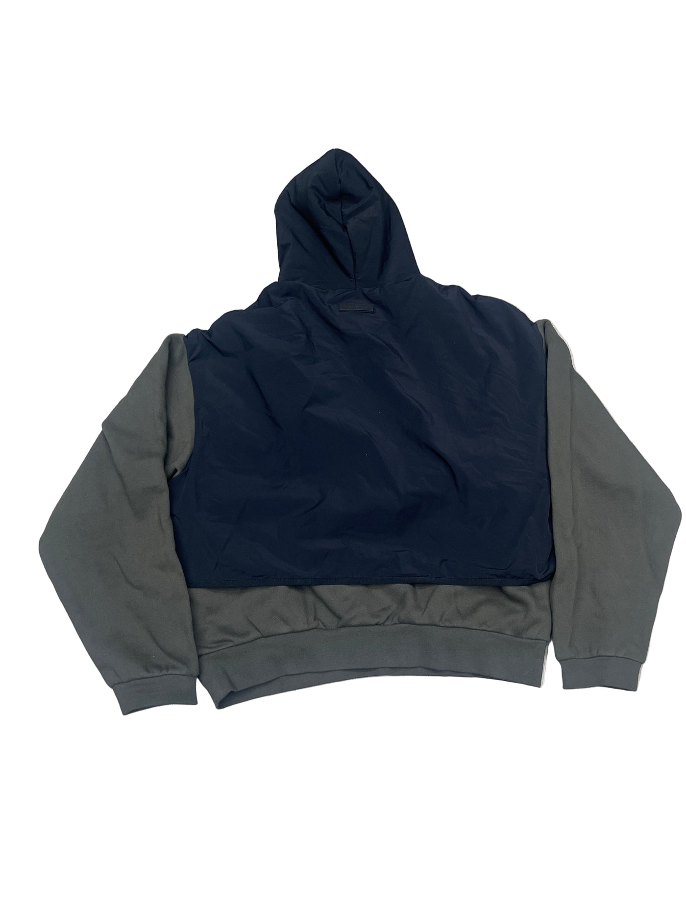 Fear of God ESSENTIALS Ink Jet Black Nylon Fleece Hoodie