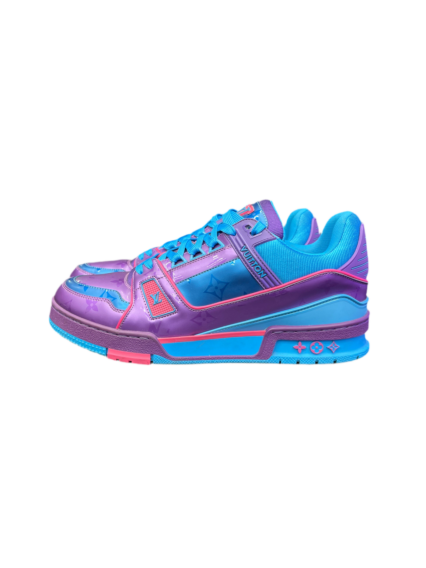 LV Trainer Metallic Purple Teal