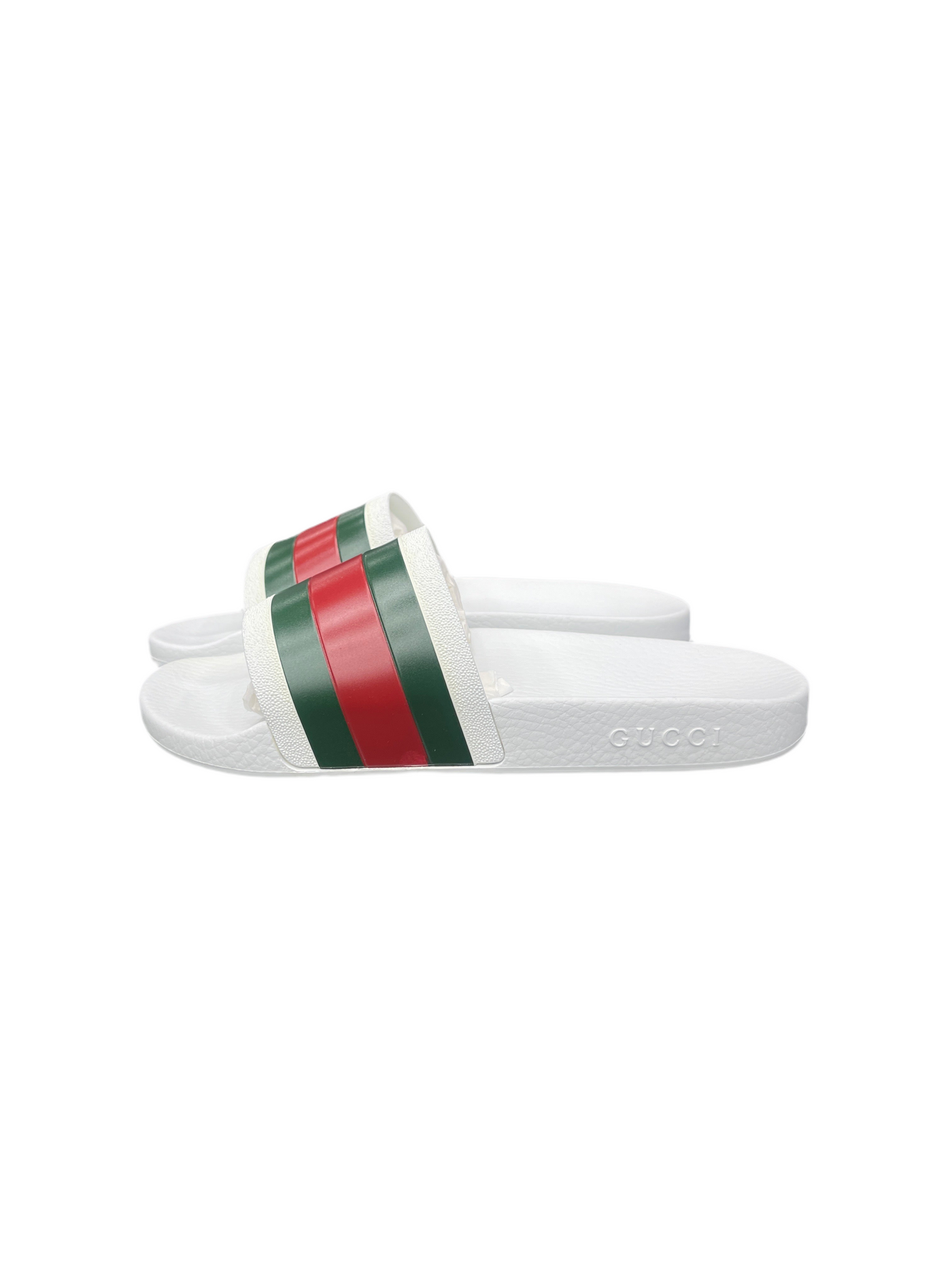 Gucci Web Slide Sandal Great White