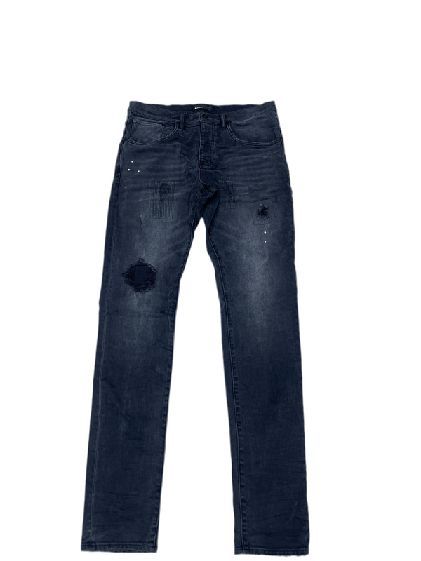 Black Washed Purple Jeans