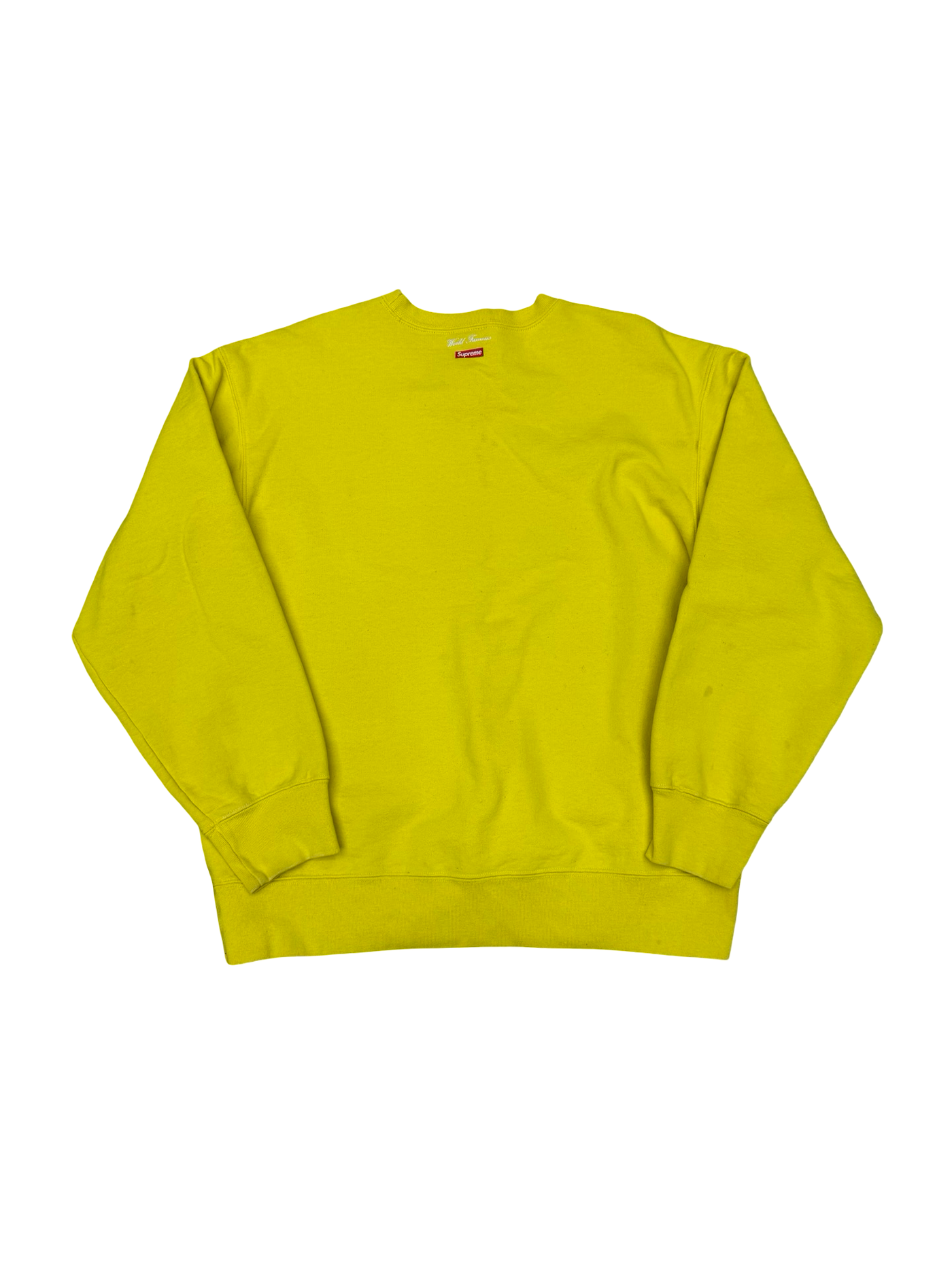 FW20 Supreme Aerial Crewneck Yellow