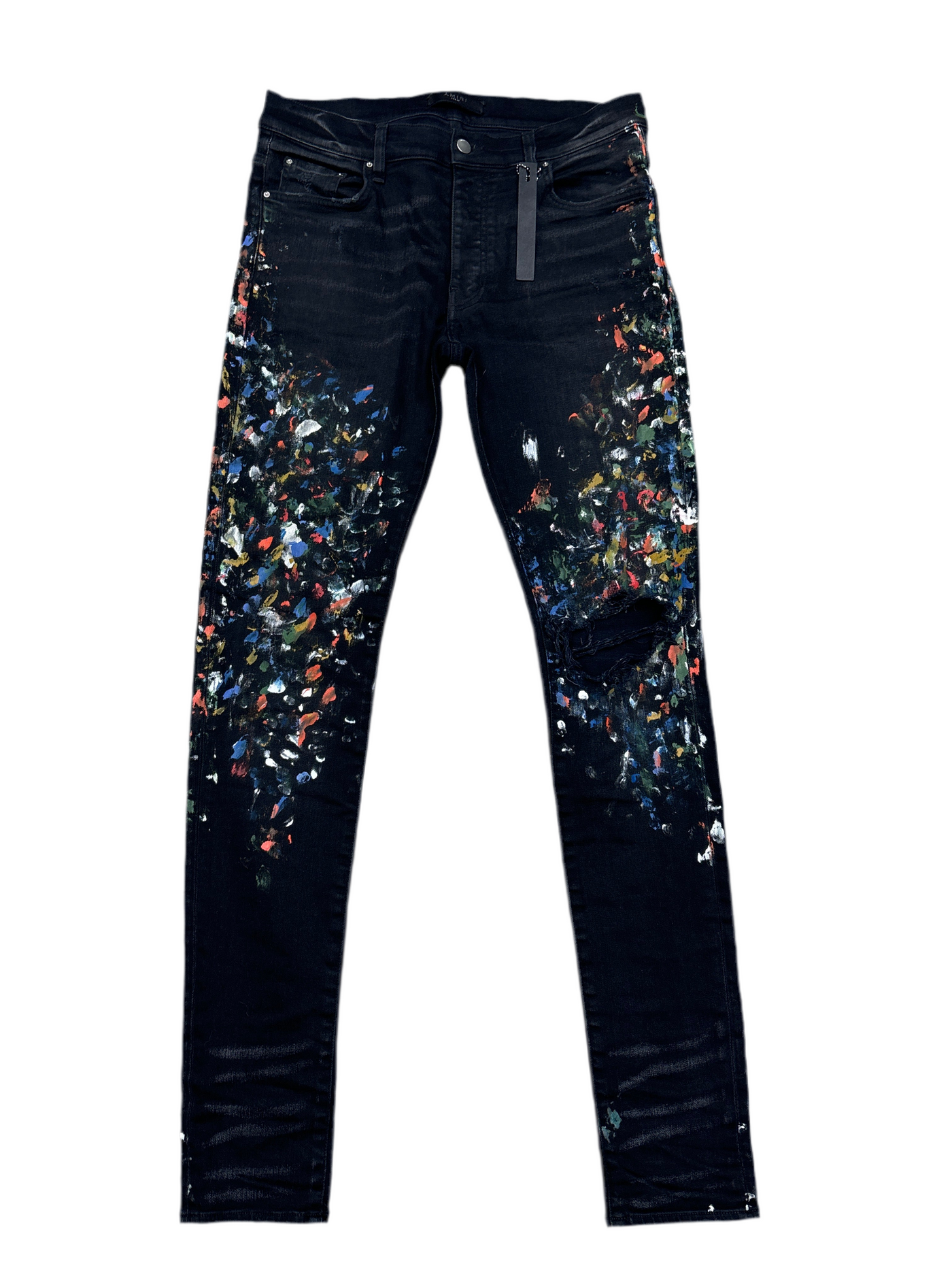 Amiri Paint Splatter Denim Jeans