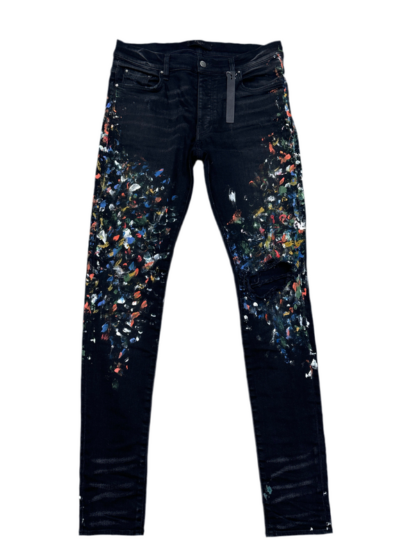 Amiri Paint Splatter Denim Jeans