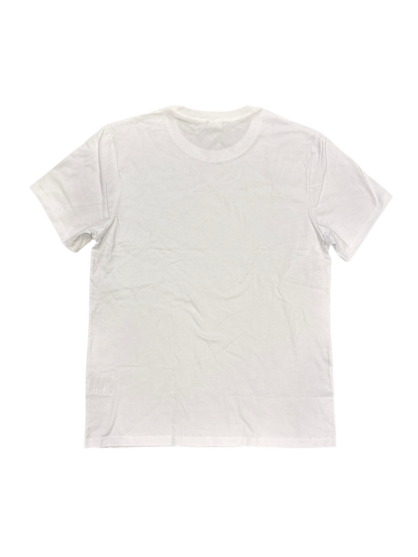 New Yrrk White T-shirt Center Logo w/ aligned White Crystals