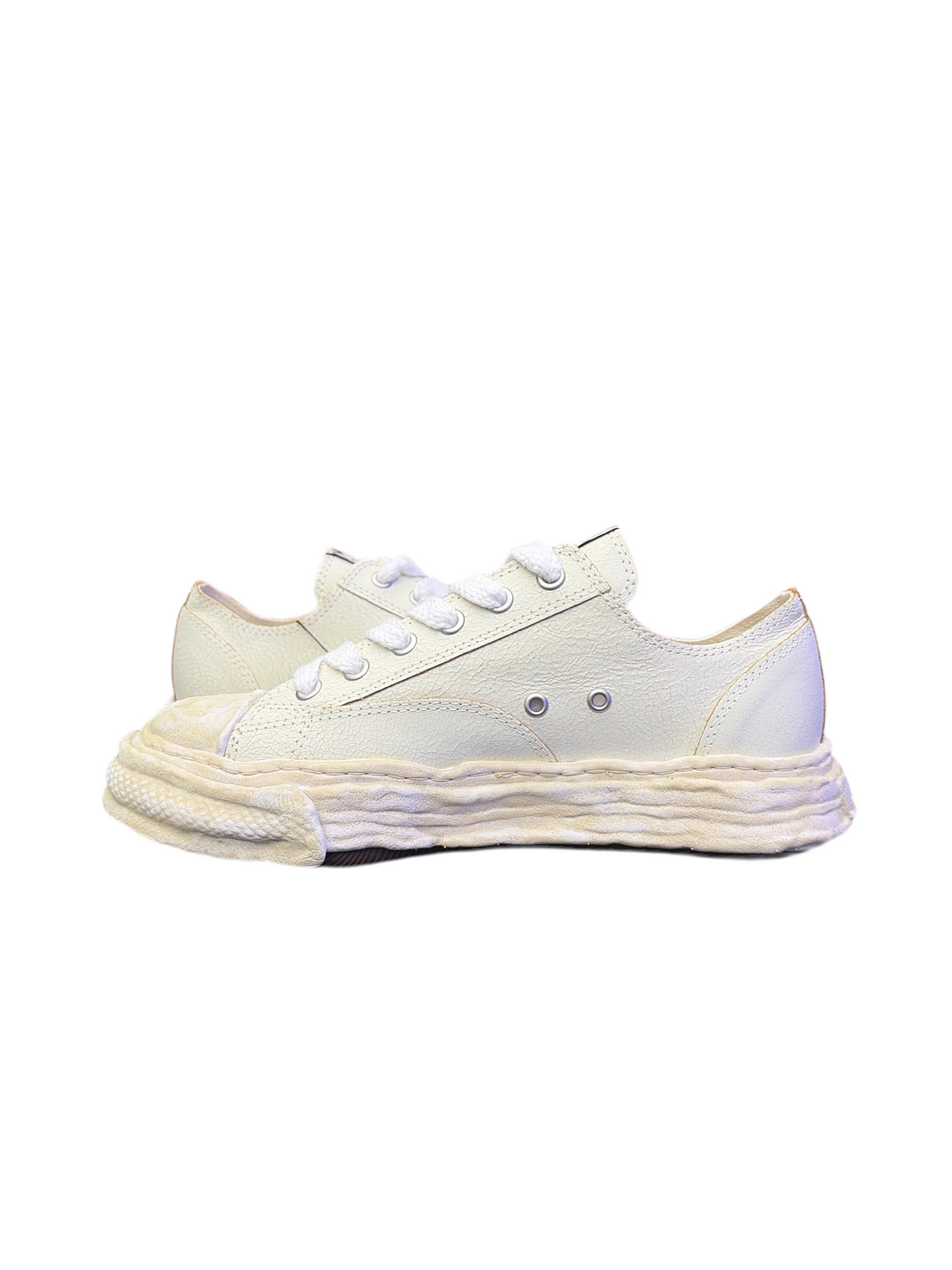 MMY Peterson Low White Crackle Sneakers