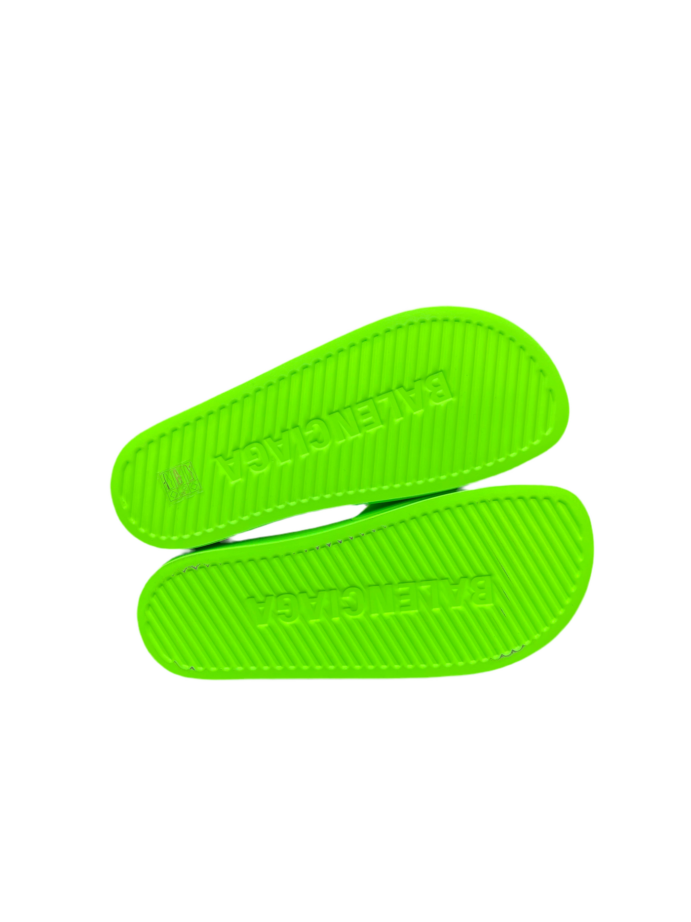 Balenciaga Pool Slides Fluo Green White