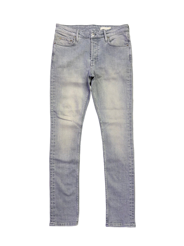 All Saints Cigarette Denim Jeans Washed Grey