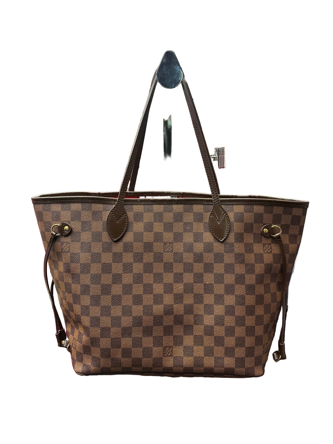 LV Neverfull MM Tote Bag Brown