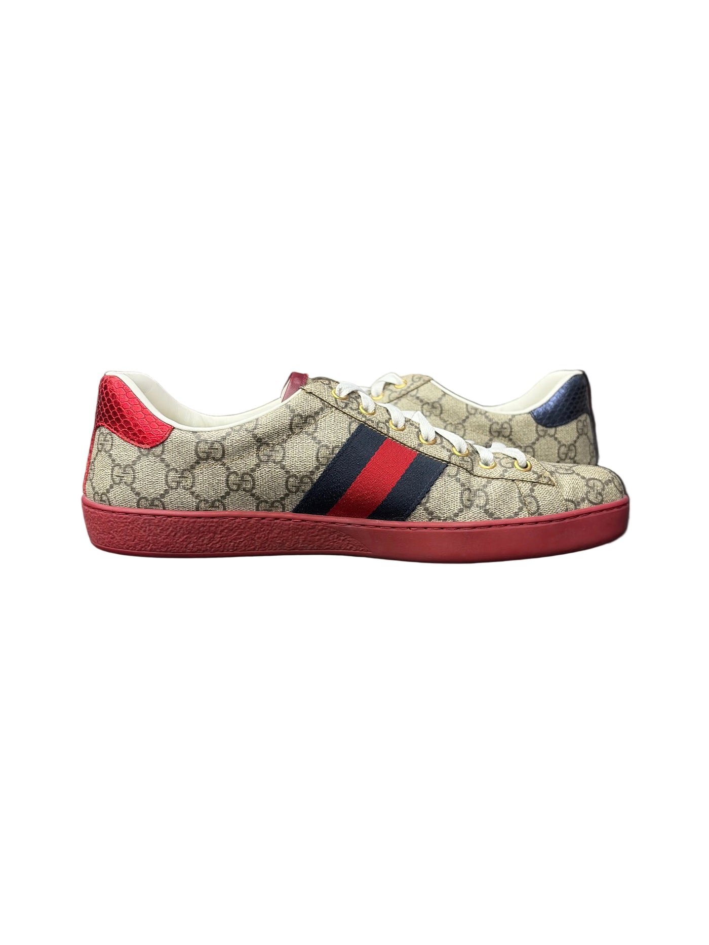 Gucci GG Ace Supreme Beige Navy Red