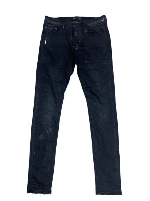 Purple Brand Denim Paint Splatter Jeans￼