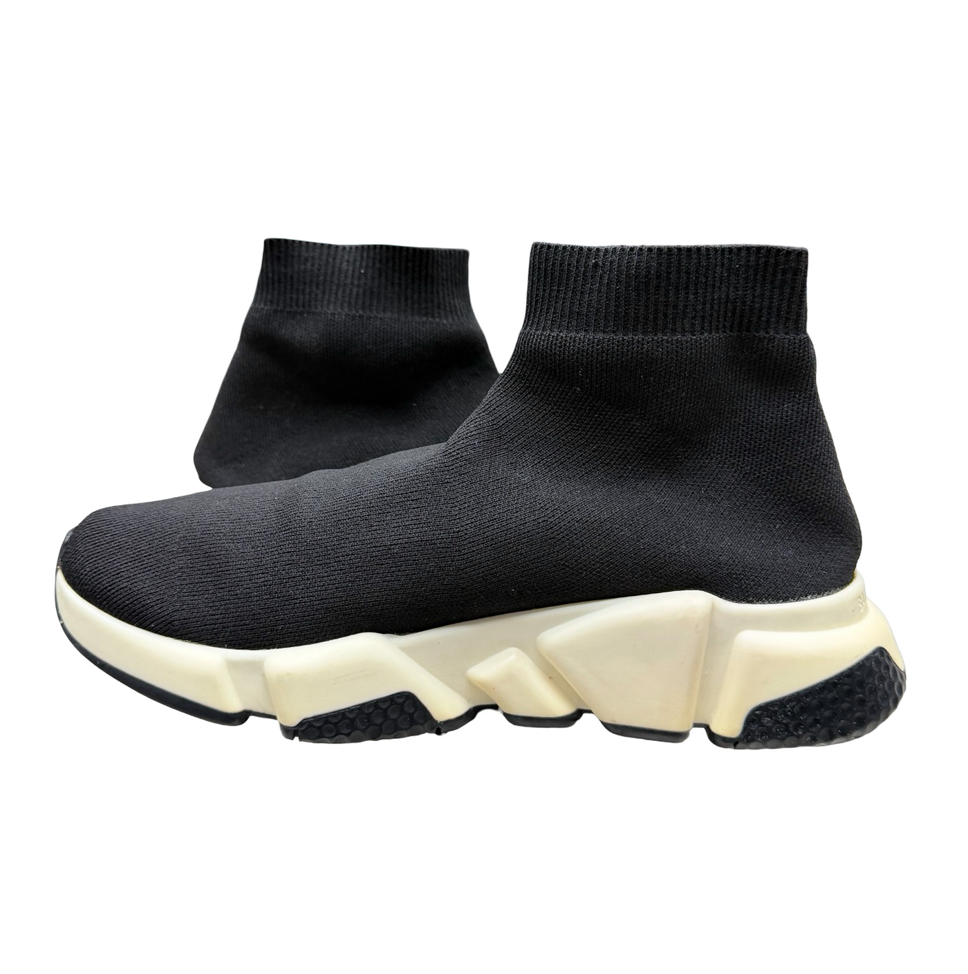 Balenciaga Speed Trainer Knit Sock Black White