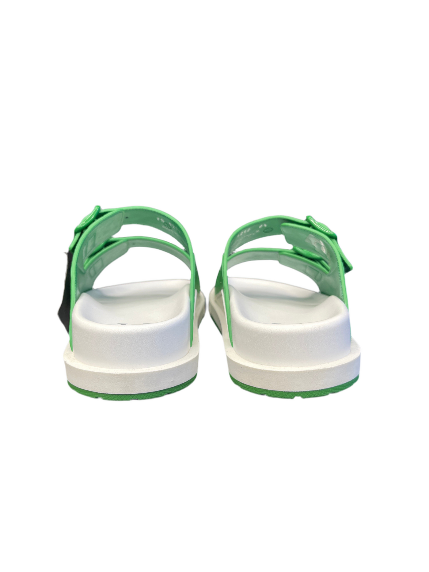 LV Trainer Mules White Green