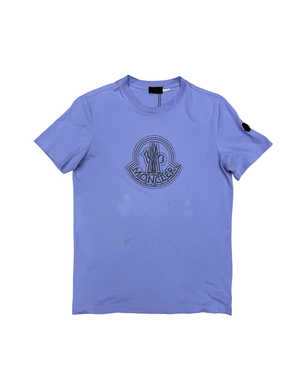 Moncler Cotton T-shirt Purple Logo