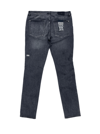 Ksubi Van Winkle Thrashed Jeans Black