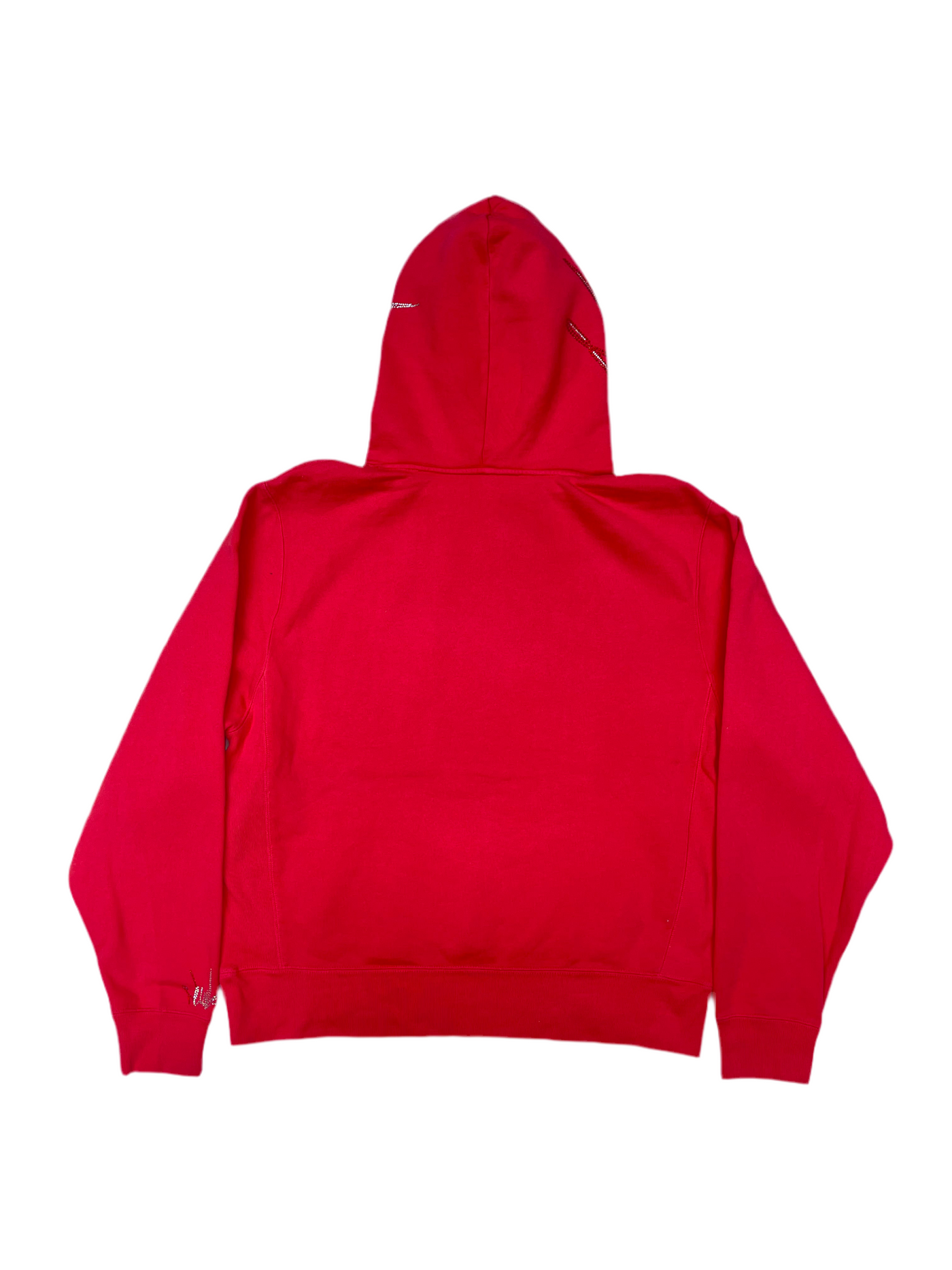 NewYrrk Red Pullover Hoodie w/ Red White Crystal