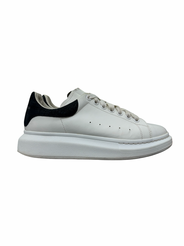 Alexander McQueen Oversized White Black Suede Croc