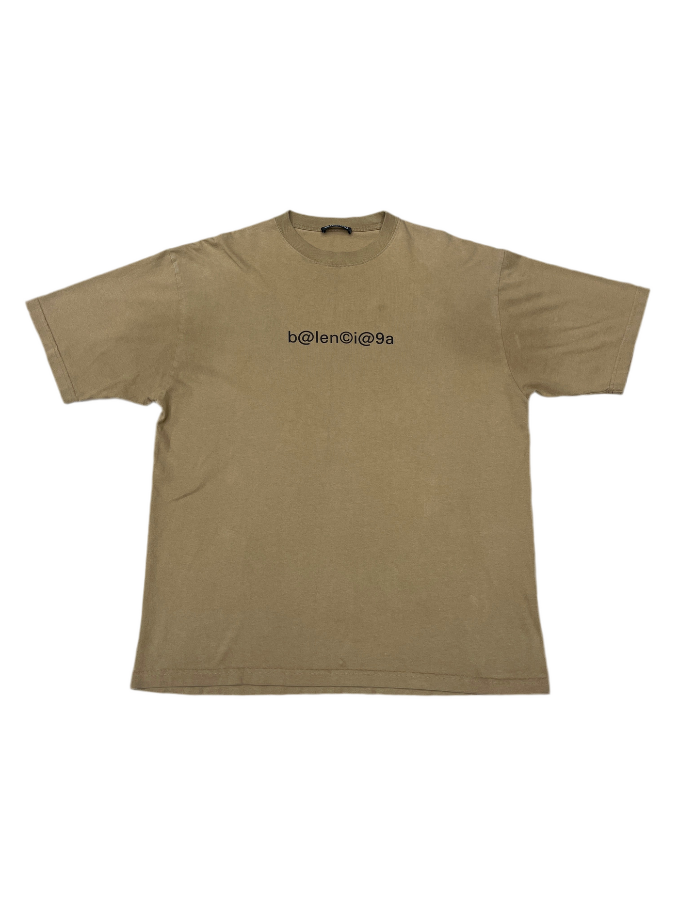 Balenciaga Chest Logo T-Shirt Brown