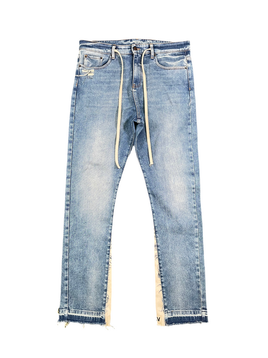 Val Kristopher Drawstring Straight Leg Jeans