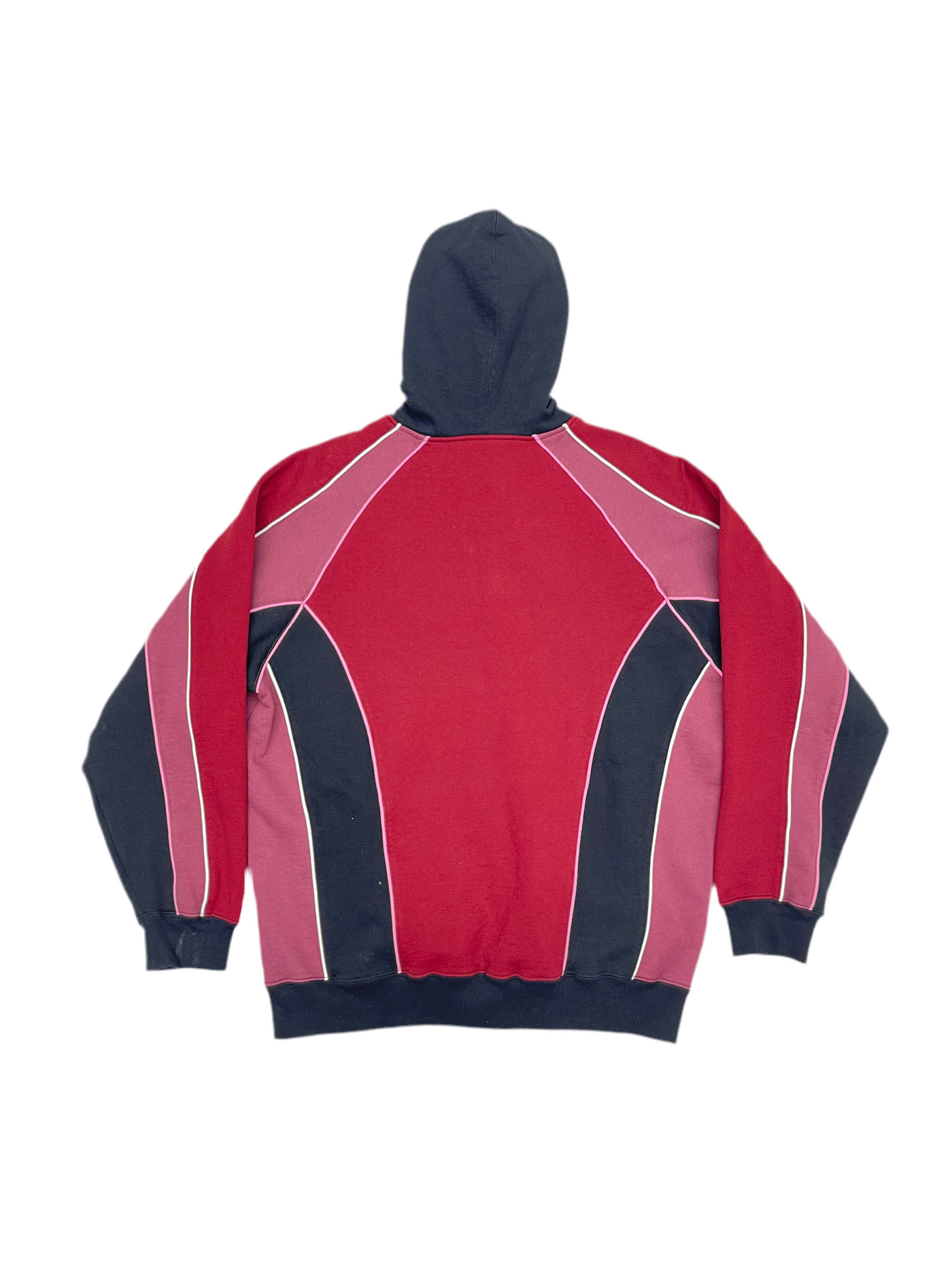 FW21 Supreme Track Paneled Zip Up Hoodie Cardinal Red