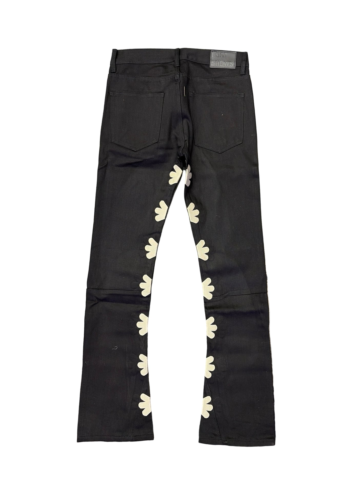 Lost SHDWS White Logo Denim Jeans Black