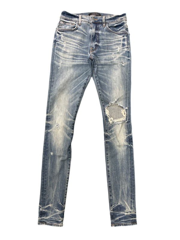 AMIRI Distressed Jeans Blue Wash