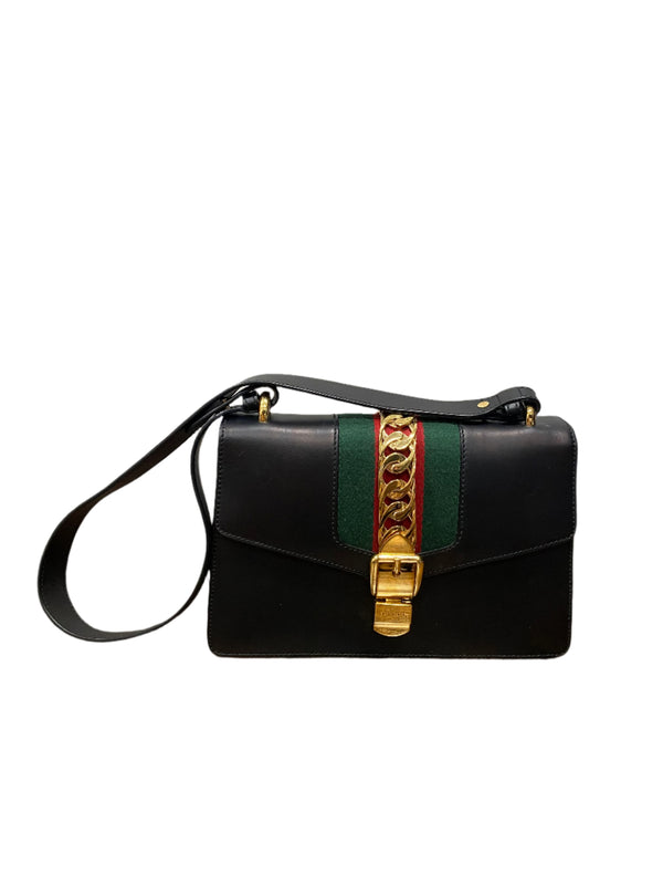 Gucci Sylvie Shoulder Bag Small Black