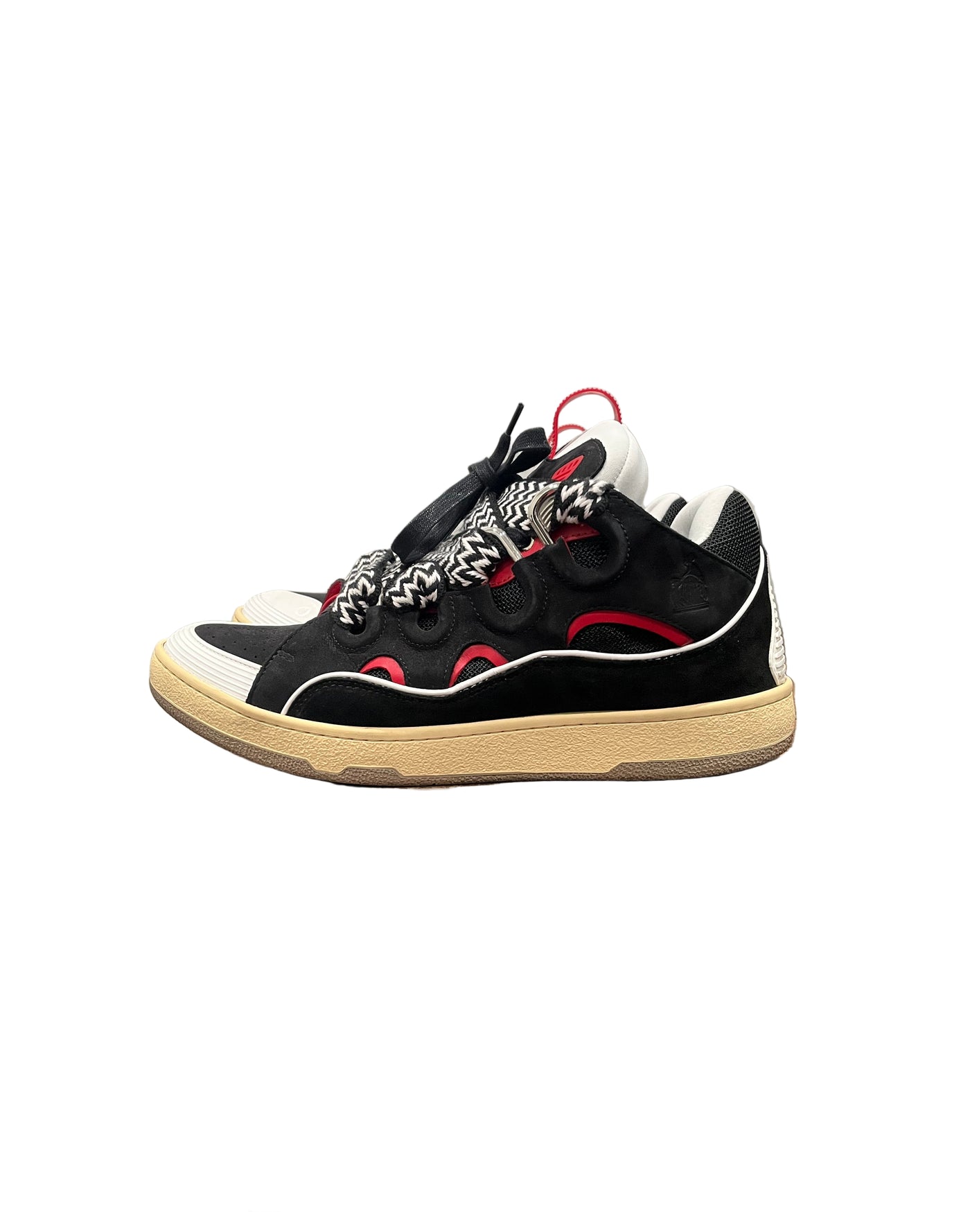 Lanvin Leather Curb Sneakers