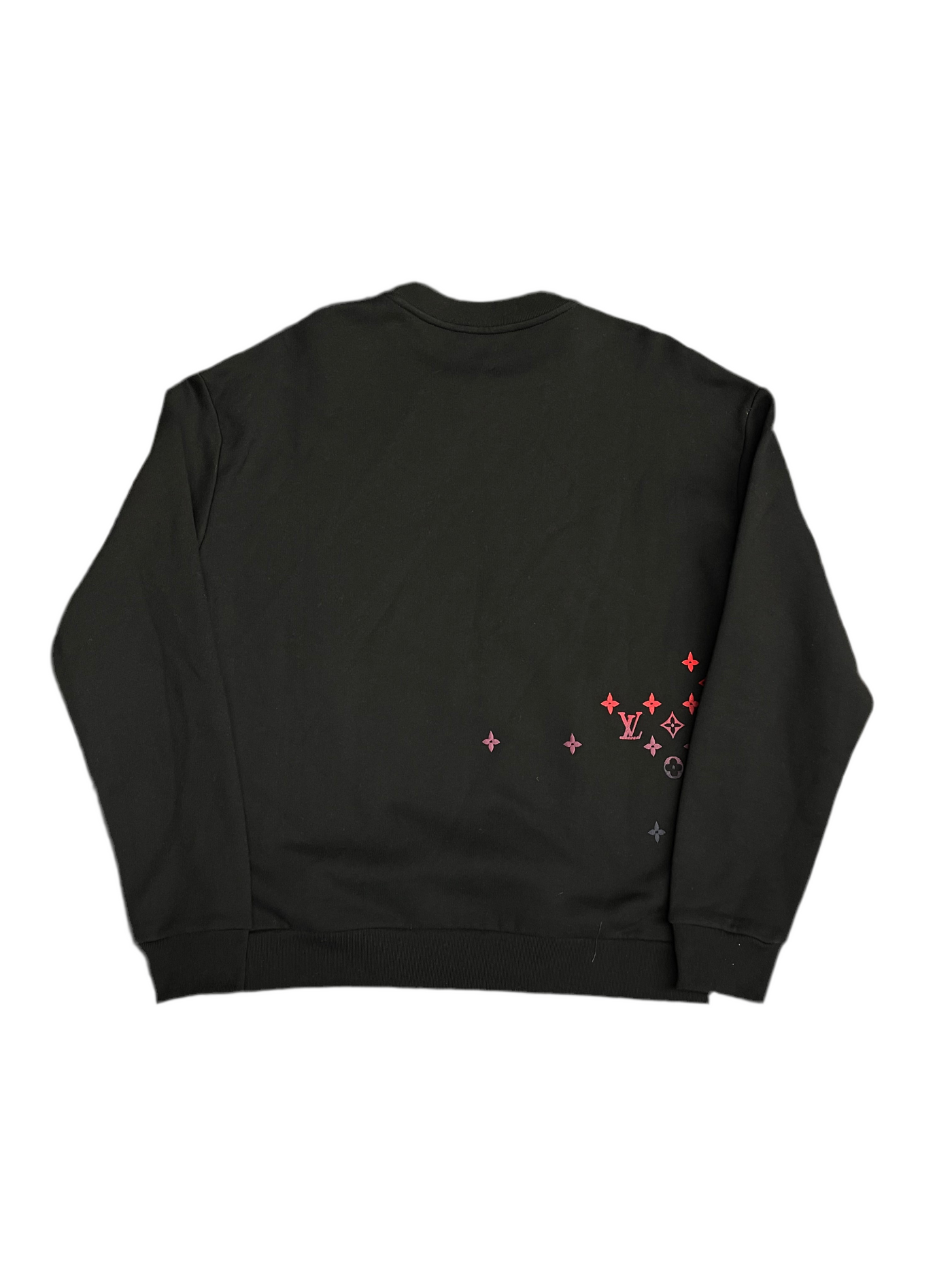 LV Embroidered Gradient Sweater Black