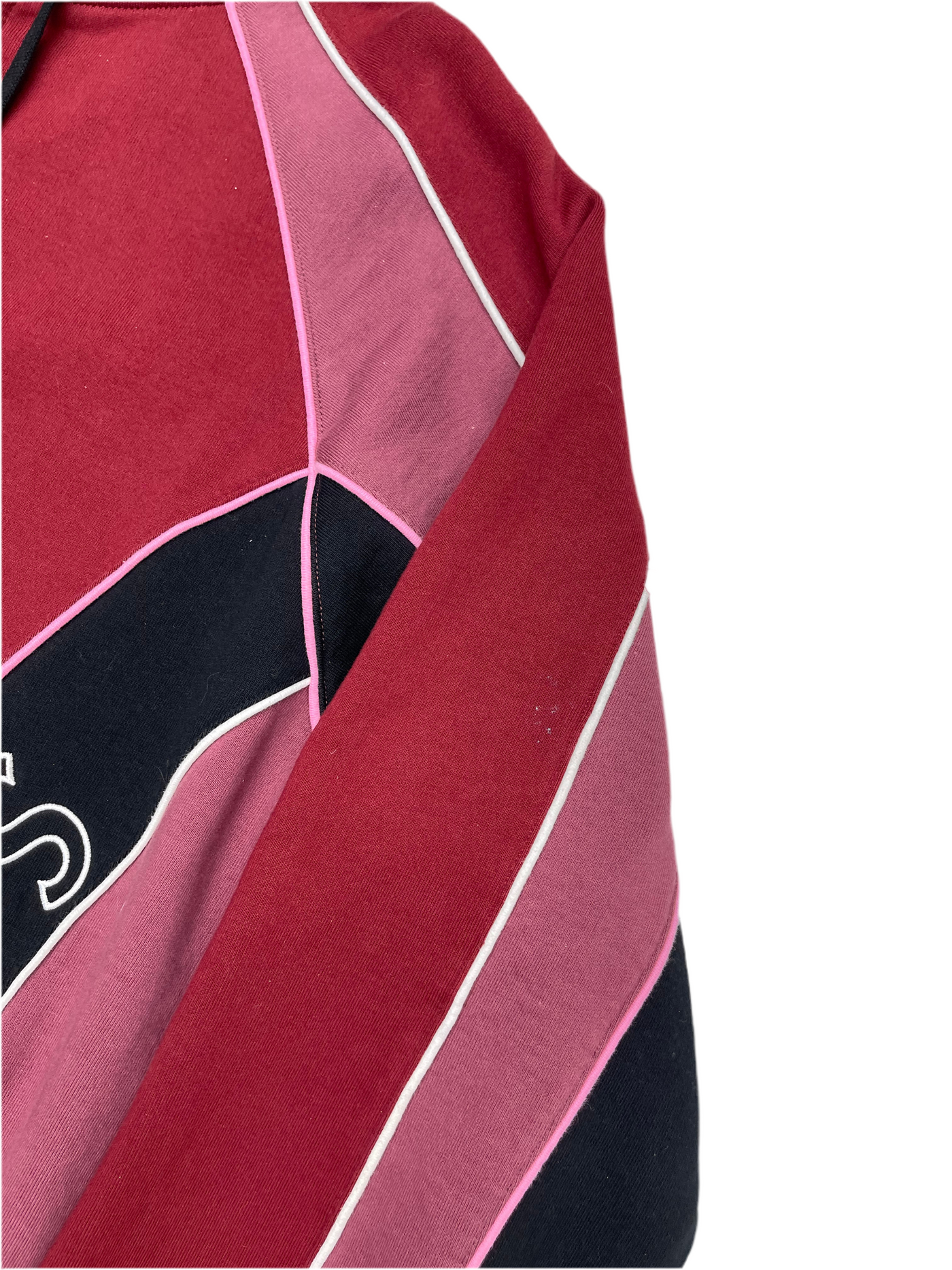 FW21 Supreme Track Paneled Zip Up Hoodie Cardinal Red