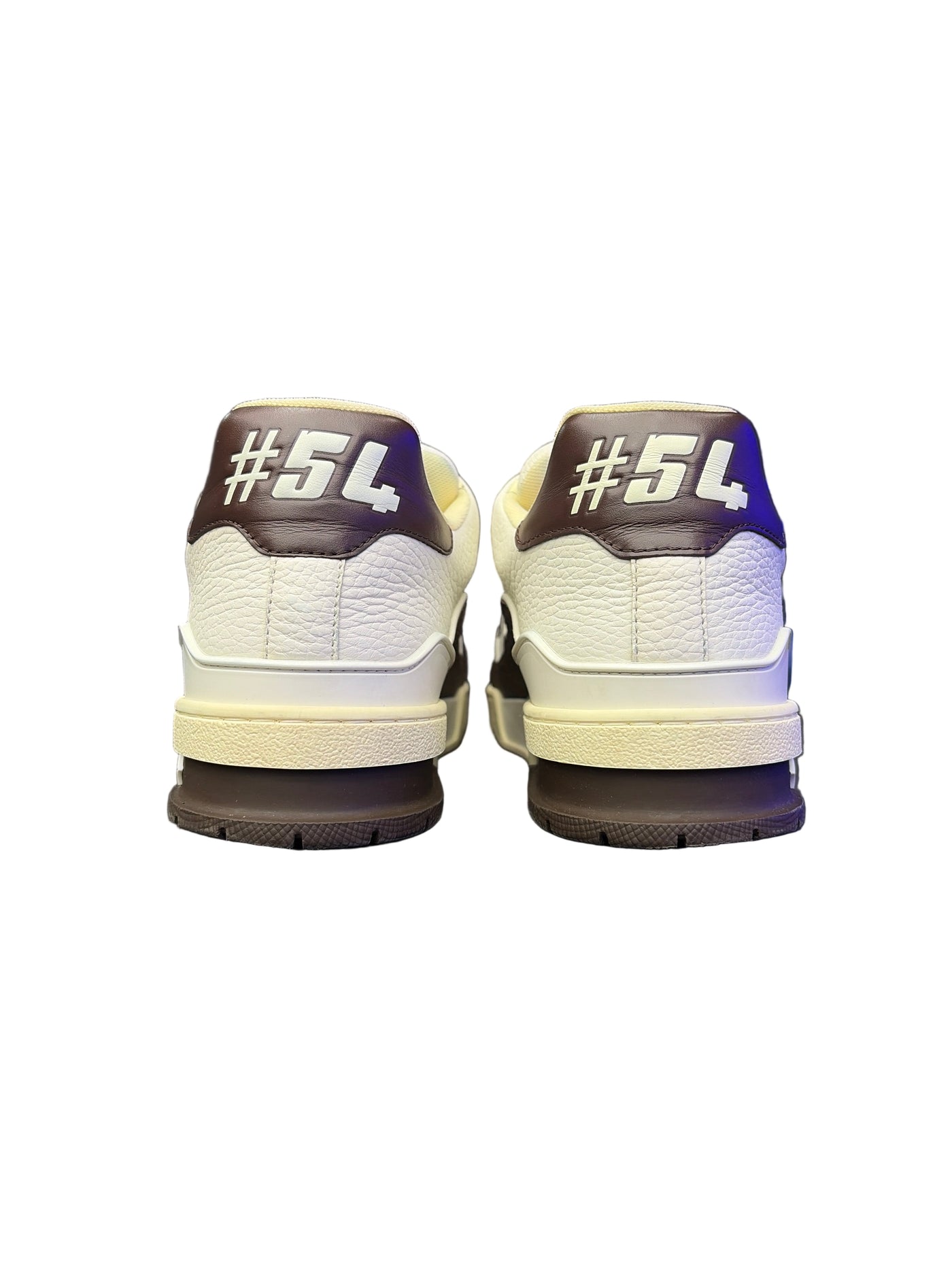 LV Trainer White Moka Brown