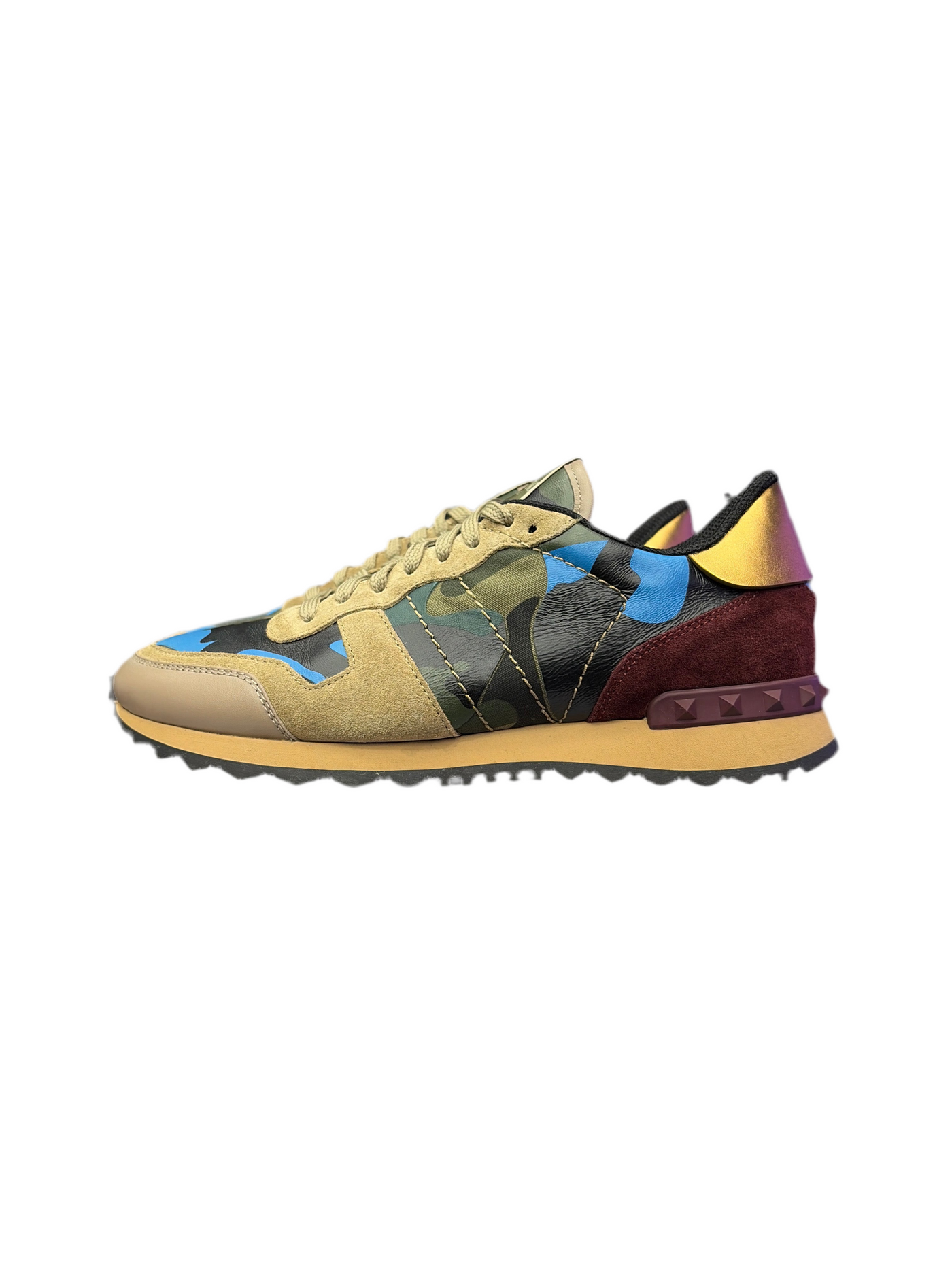 Valentino Rockrunner Beige Blue Camo