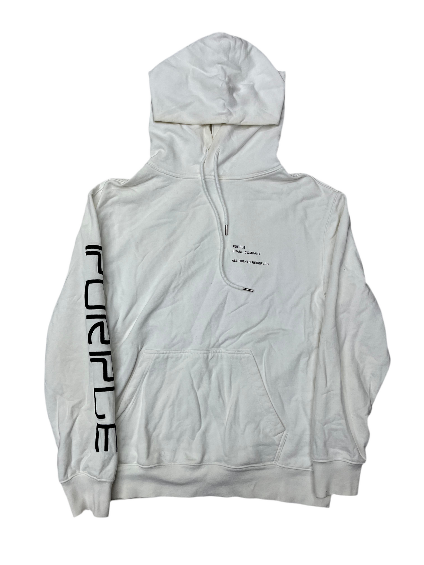 Purple Brand Pullover Hoodie White