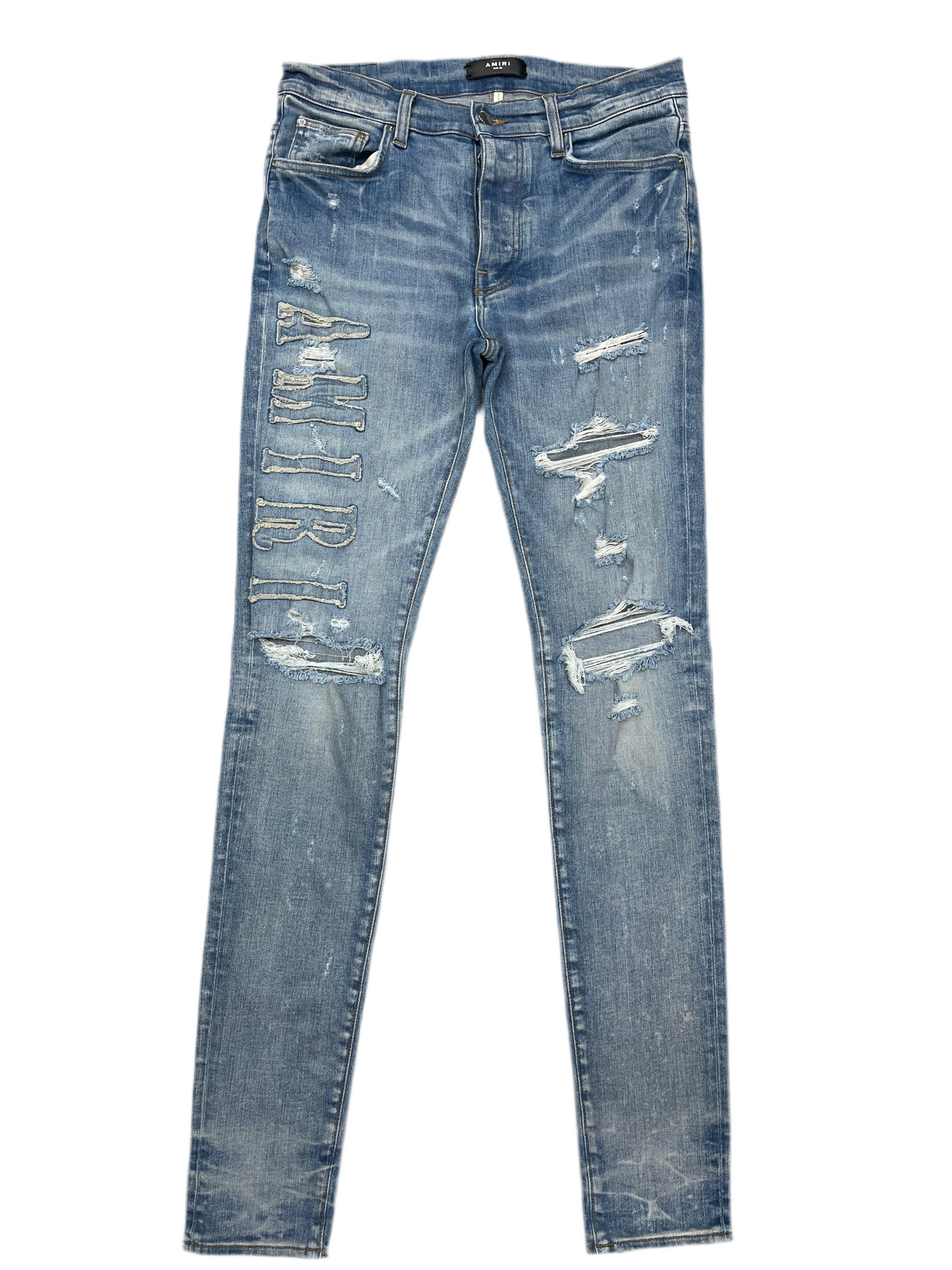 AMIRI Distressed Jeans Light Indigo