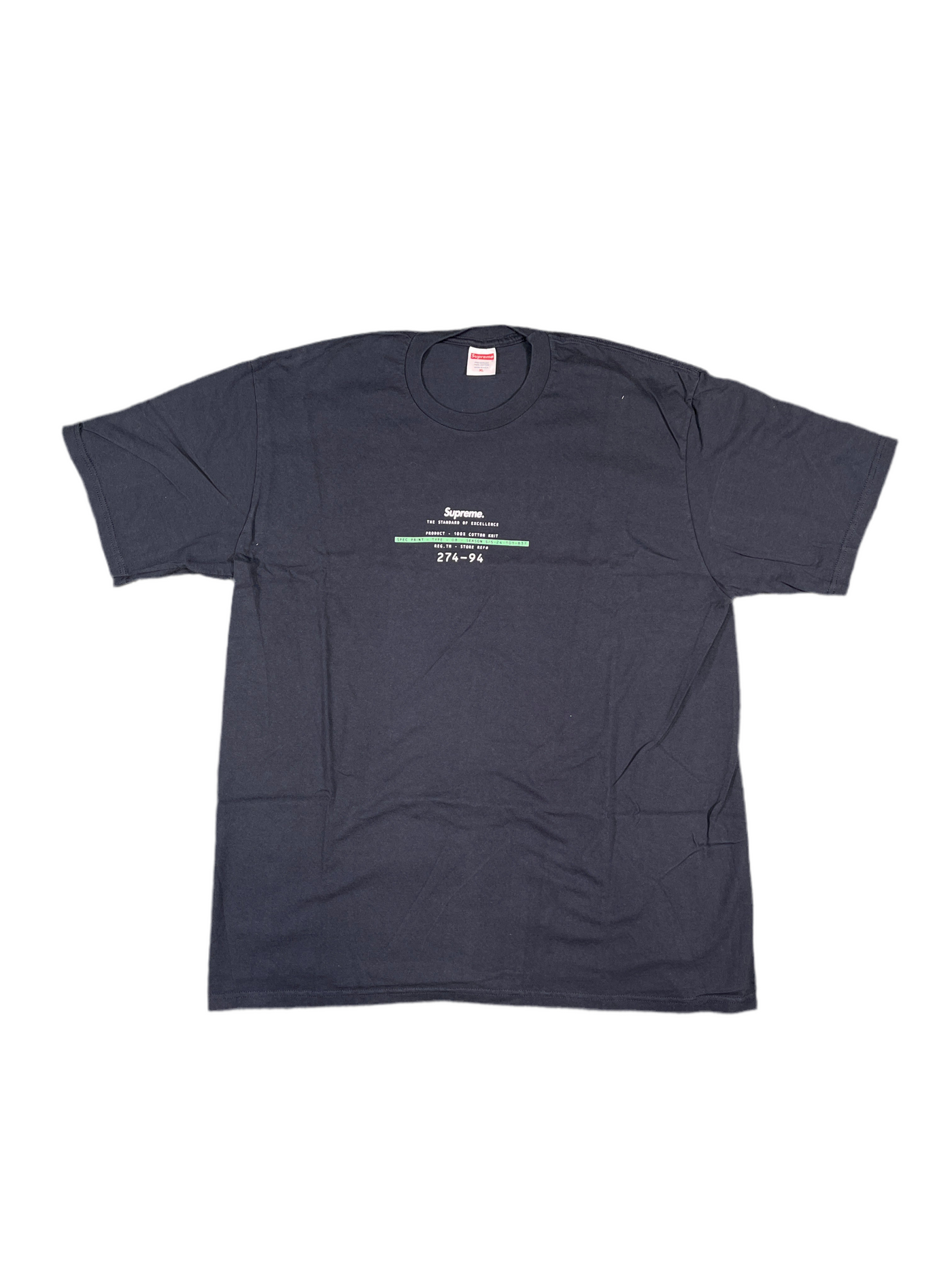 SS24 Supreme Standard Tee Navy
