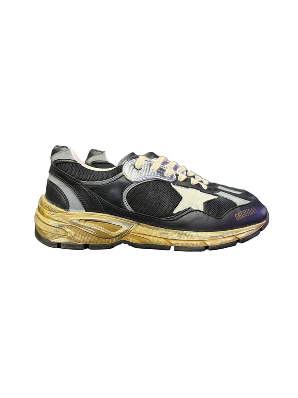 Golden Goose Running Dad-Star Black Silver Ice
