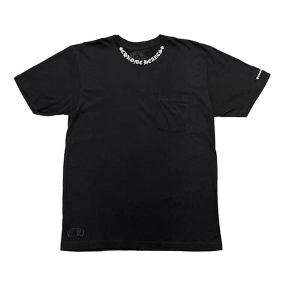 Chrome Hearts Neck logo Tee Black White