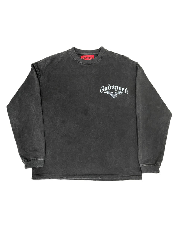 Godspeed Grail LS T-Shirt Grey Wash