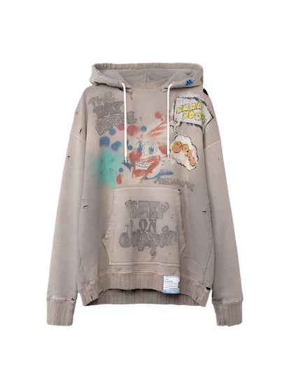 Maison Mihara Yasuhiro Vintage Like Hoodie Beige