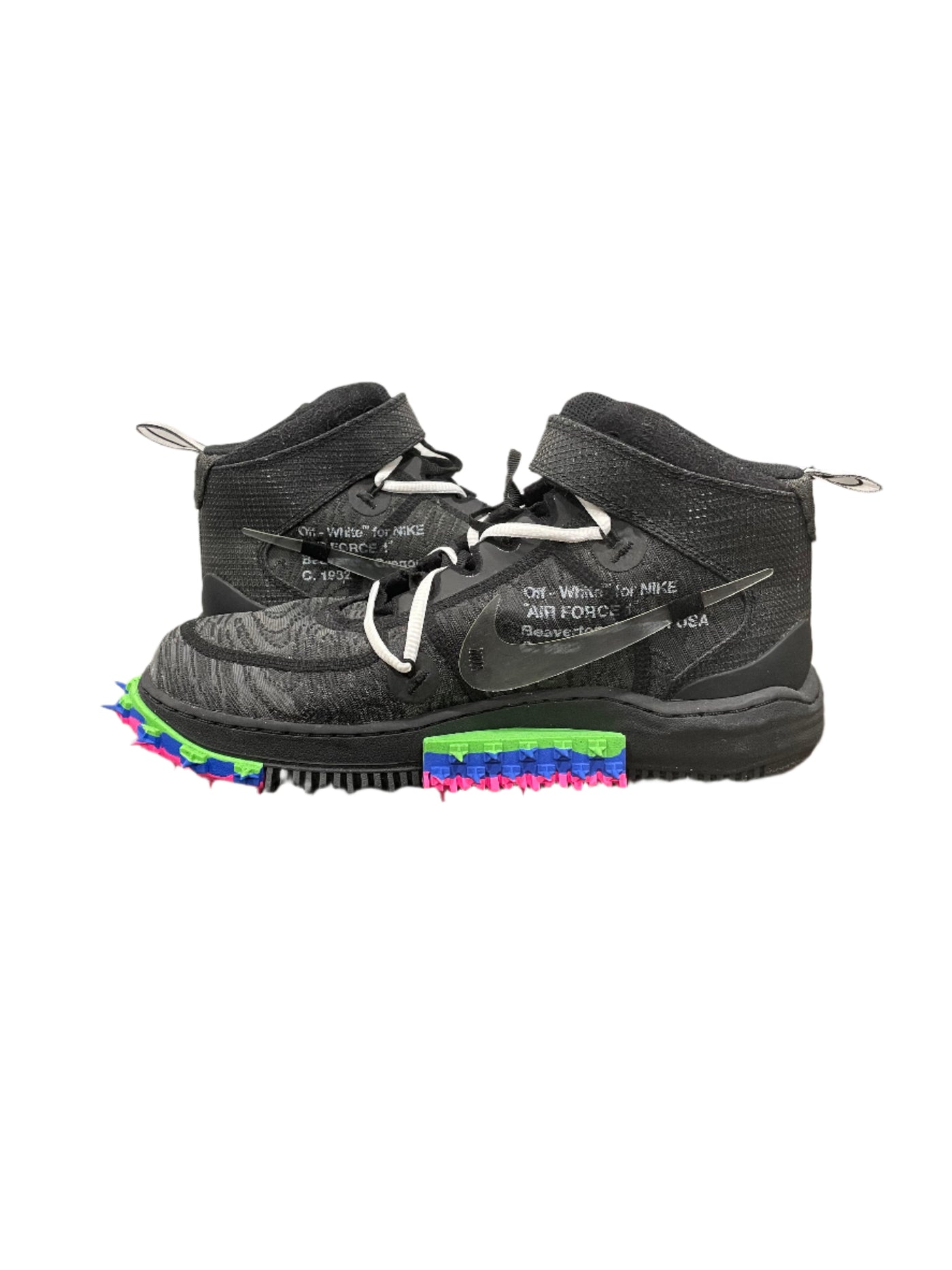 Off White Nike Air Force 1 Mid Black