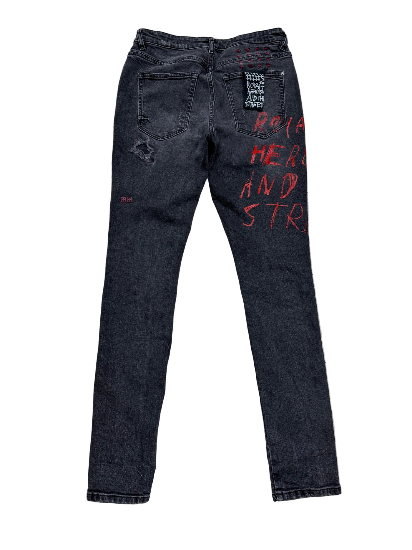 Ksubi Van Winkle Red Heroism Jeans Black