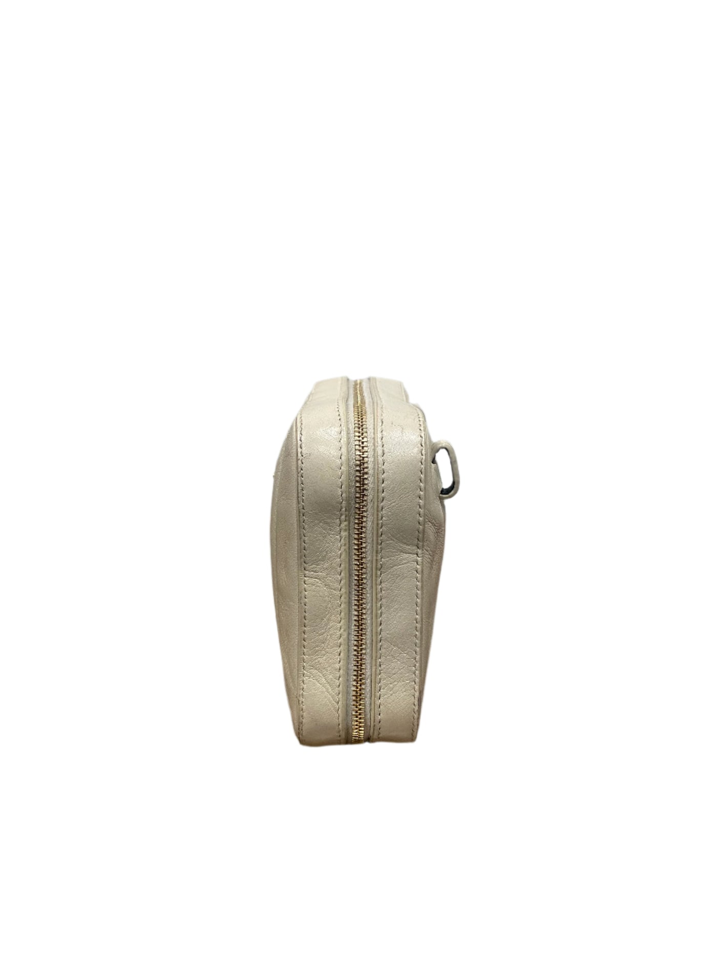 YSL Lambskin Matelasse Vicky Monogram Belt Bag Beige