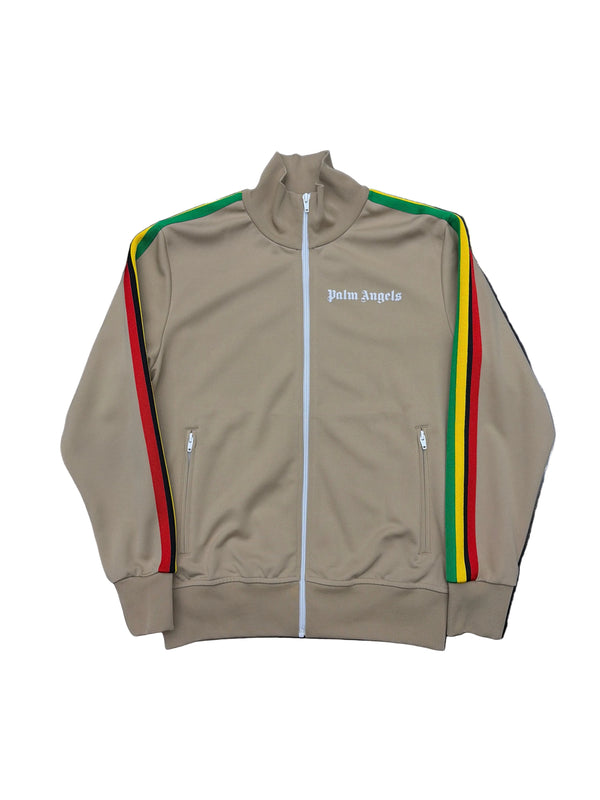 Palm Angels Exodus Track Jacket Nougat White
