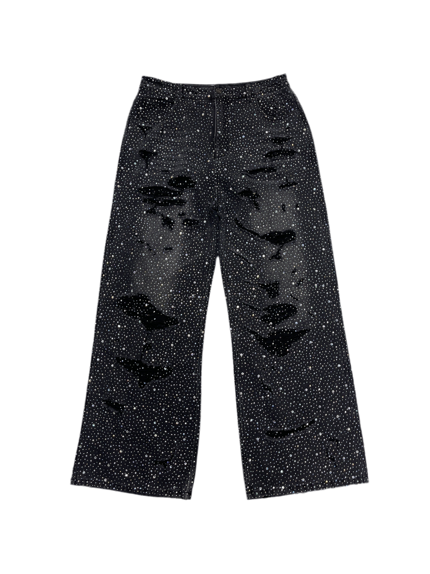 Vale Crystal Black Rain Denim