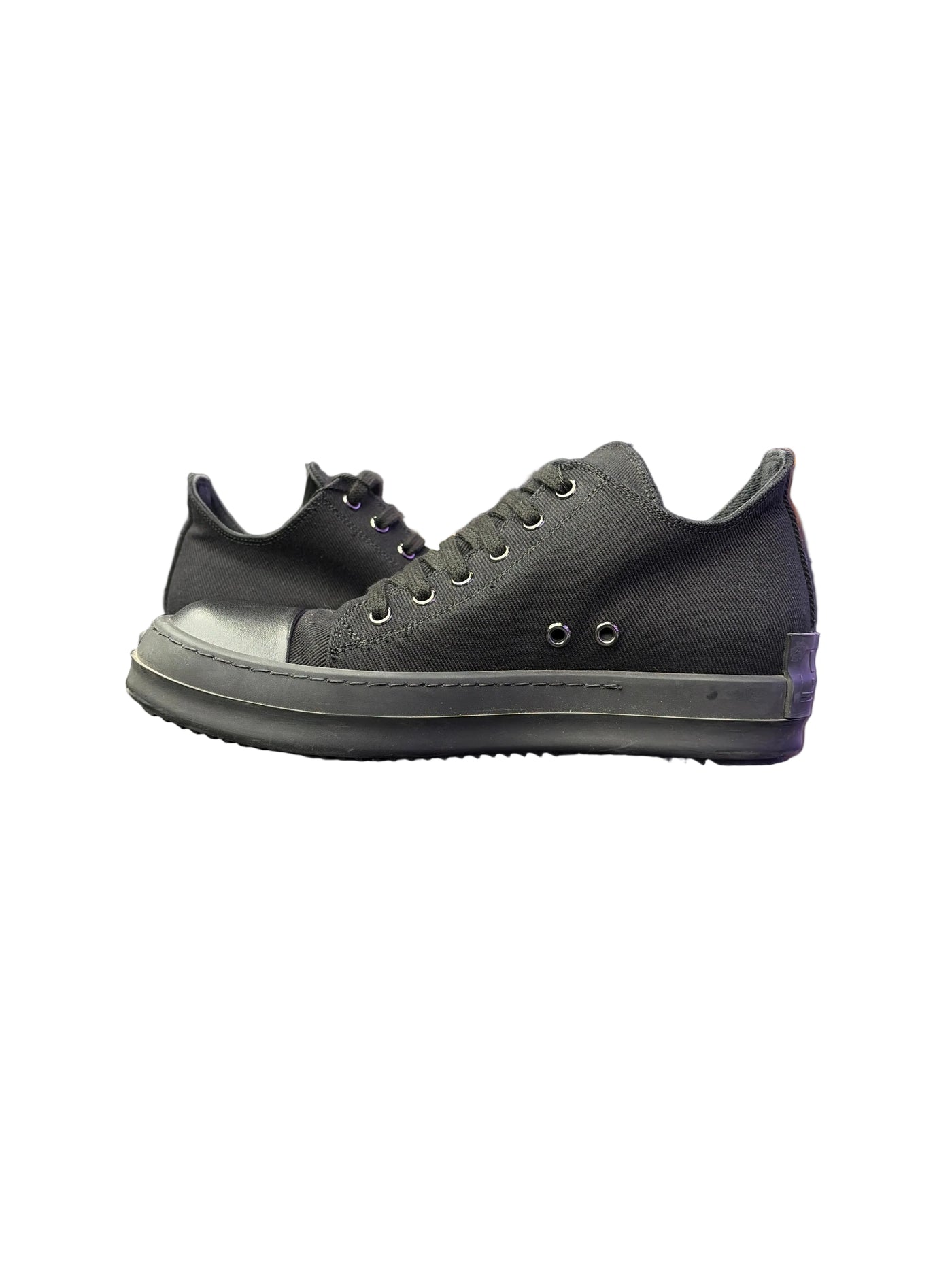 Rick Owens DRKSHDW Ramones Low Sneakers Triple Black