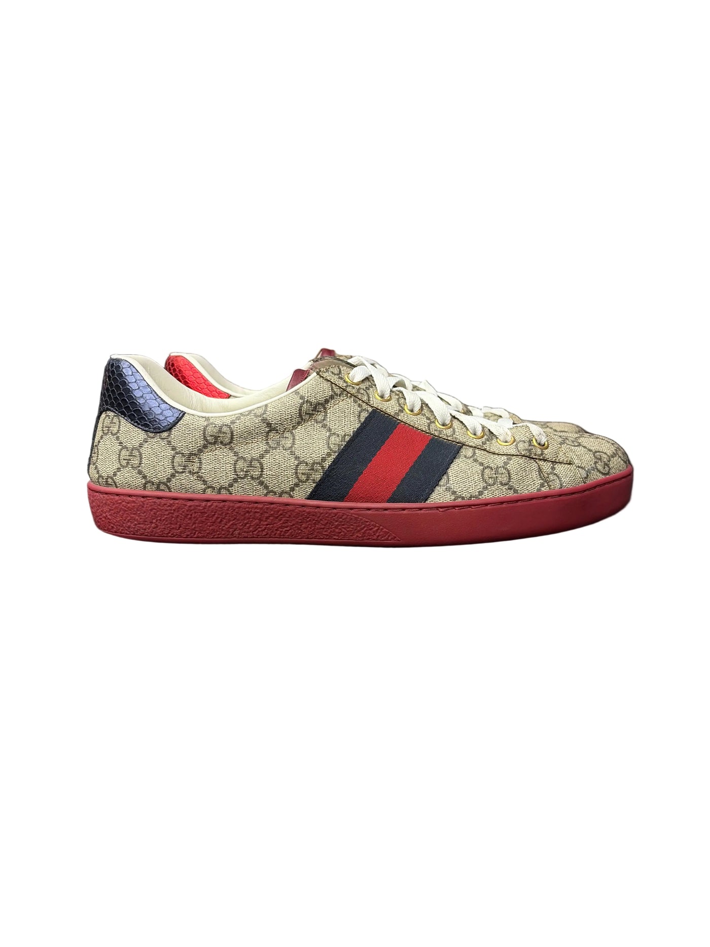 Gucci GG Ace Supreme Beige Navy Red