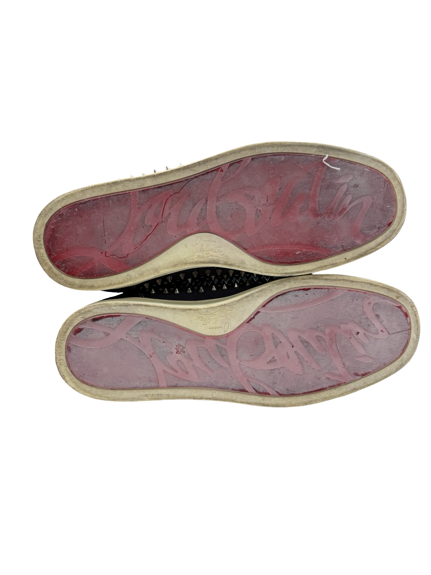 Christian Louboutin Mid Top Spiked Sneakers