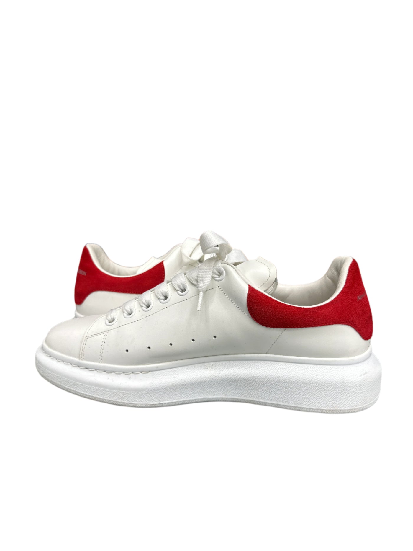 Alexander McQueen Oversized White and Red Sneakers