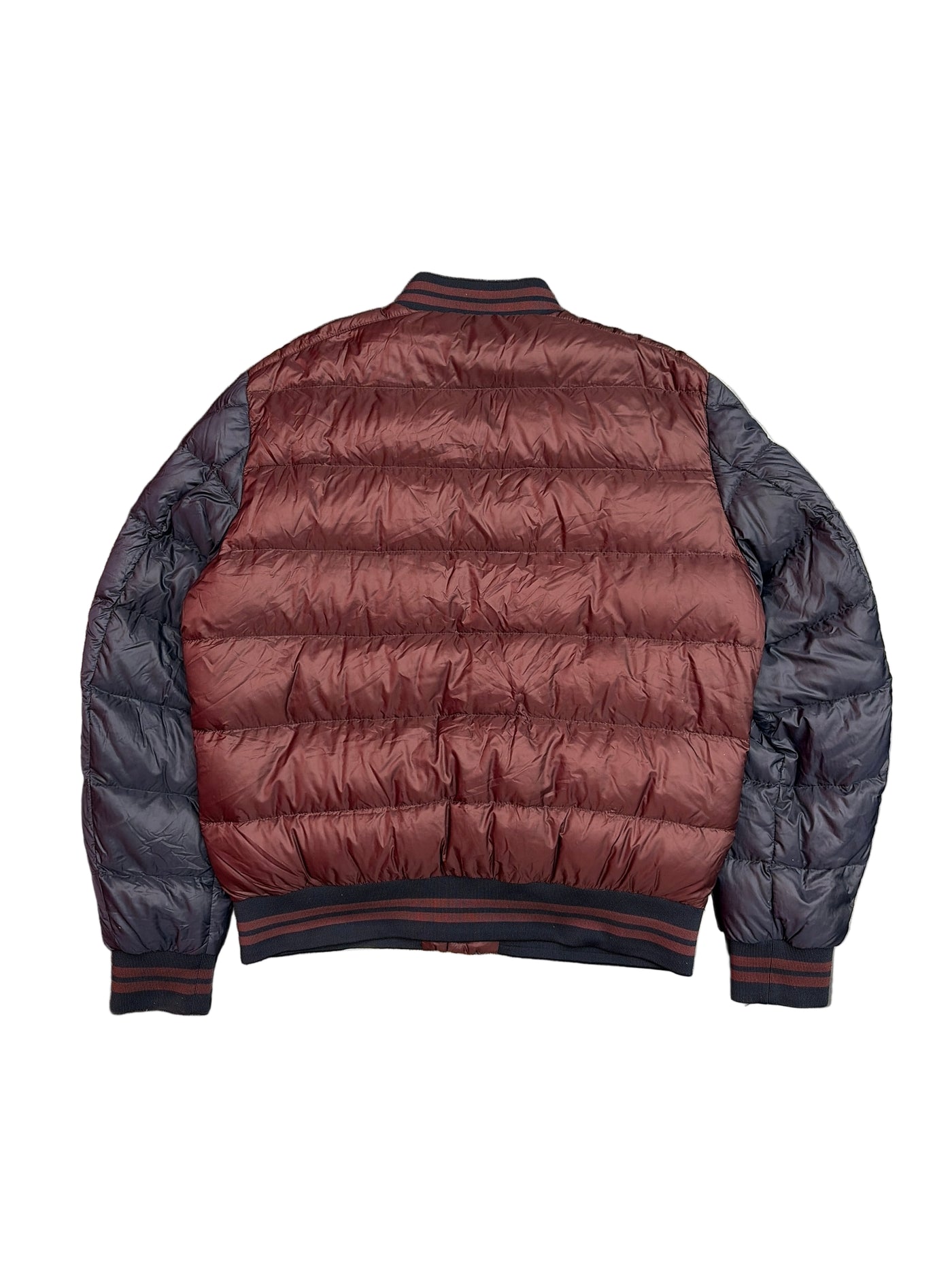 Moncler Bradford Two-Tone Down Jacket Navy Burgundy