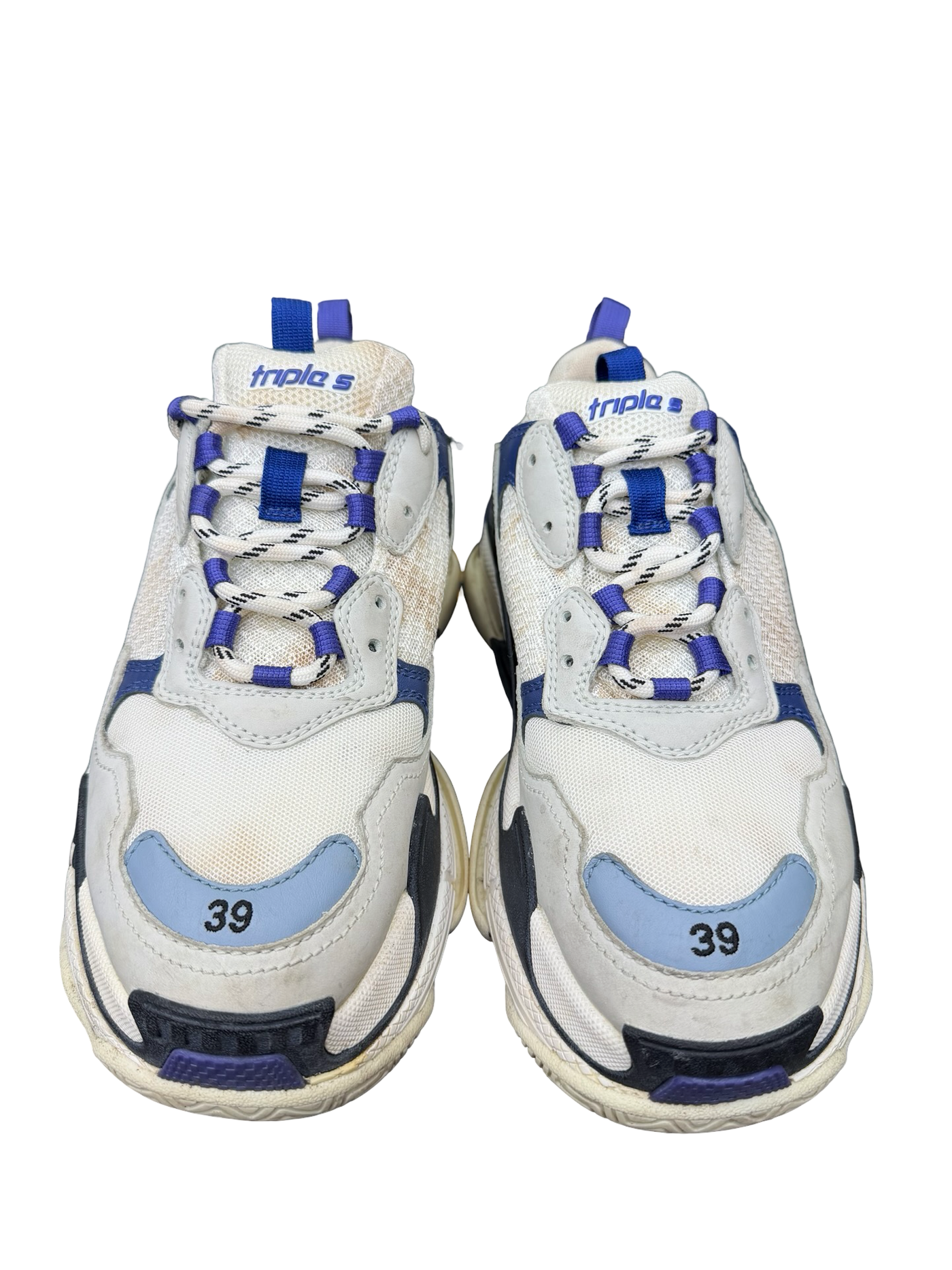 Balenciaga Triple S Blue Hi Top Sneaker