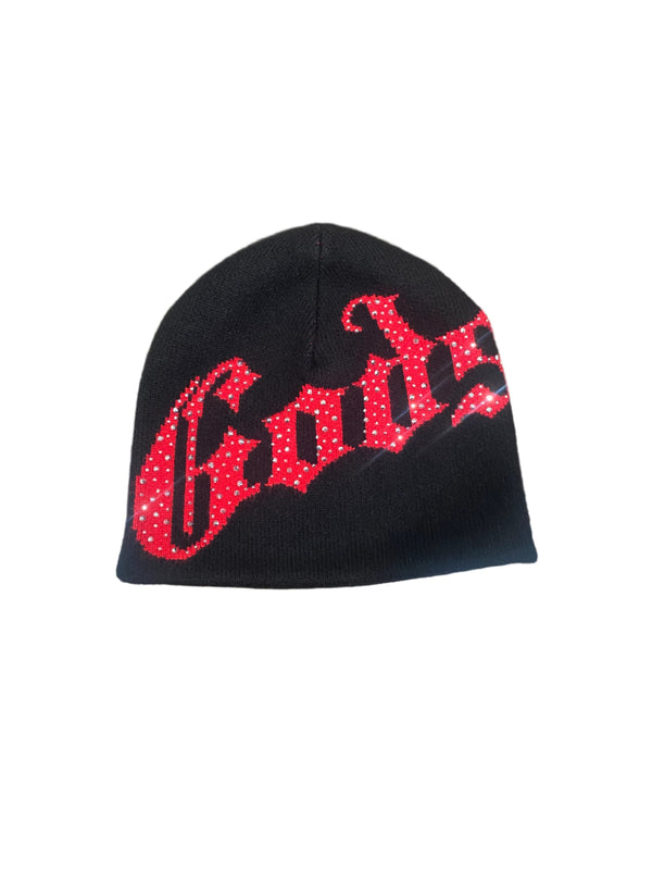 Godspeed OG Logo Studded Beanie Black Red